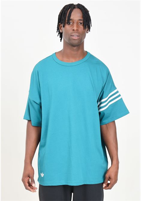 T-shirt a manica corta NEUCLASSICS verde ottanio da uomo ADIDAS ORIGINALS | JF9138.